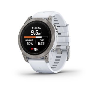 GARMIN Epix Pro Sapphire 47mm Silver avec bracelet blanc