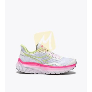 DIADORA EQUIPE NUCLEO Blanc Rose Jaune pour Femme