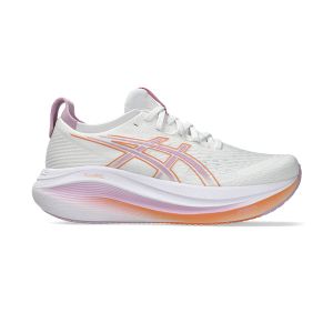 ASICS GEL-NIMBUS 27 Femme WHITE - LIGHT UBE