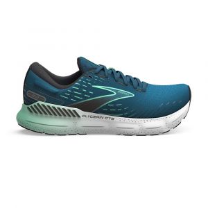 BROOKS GLYCERIN GTS 20 Homme  MOROCCAN BLUE/BLACK/SPRING BUD - 1103831D439