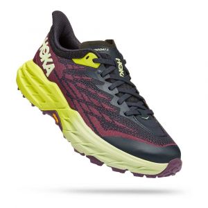 Hoka Speedgoat 5 Noire Violette et Jaune pour Femme