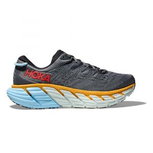 Hoka Gaviota 4 Grise et Orange pour Homme