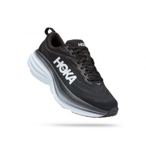 Hoka Bondi 8 Noire et Blanche pour Femme - Largeur D (Large)