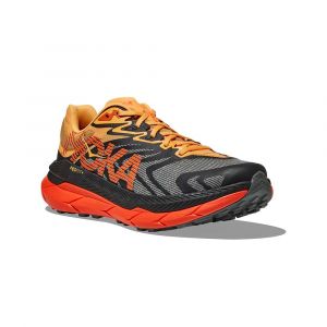 HOKA Tecton X 2 Noire Jaune et Orange pour Homme