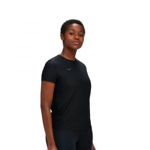 HOKA AIROLITE RUN SHORT SLEEVE Femme BLACK - Tee-Shirt de Running Femme