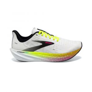 BROOKS HYPERION MAX Homme White/Black/NightLife  - Chaussure de Running Homme