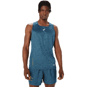 ASICS FUJITRAIL SINGLET Homme MAGNETIC BLUE