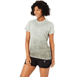 ASICS SEAMLESS SS TOP Femme MANTLE GREEN/OLIVE GREY