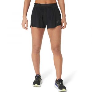 ASICS SHORT METARUN SPLIT Noir pour Femme