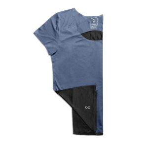 On Running Performance-T W Bleu et Gris pour Femme