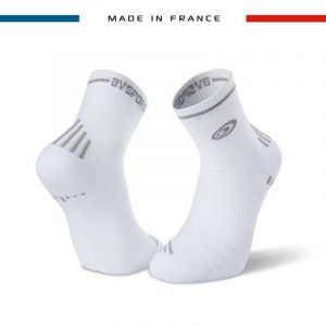 BV Sport Chaussettes Run Marathon Blanc-Gris