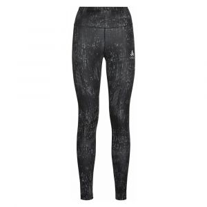 ODLO Collant Zeroweight Print Reflective Noir et Gris pour Femme