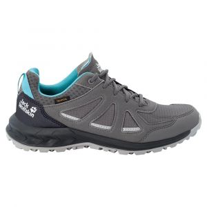 Chaussures de randonnée Jack Wolfskin | Jack Wolfskin Woodland 2 Texapore low W Grey / Light Blue pour femme | 4051341_6338