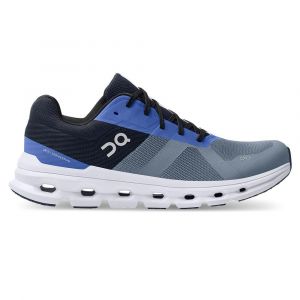 Chaussures entraînement running respirante et au maintien efficace pour coureurs à foulée pronatrice On Cloudrunner  Metal | Midnight pour homme | 46.99016_1