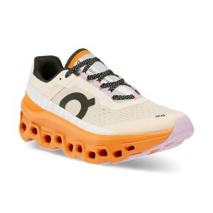 On Running Cloudmonster Beige et Orange pour Femme