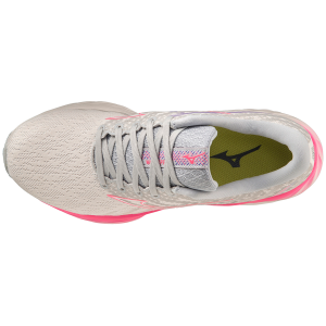 MIZUNO WAVE INSPIRE 19 Blanche et Rose pour Femme