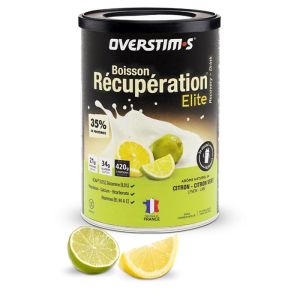 Boisson riche en glucides, protéines et électrolytes Overstim.s Boisson de récupération élite saveur Citron-Citron vert en boîte de 420g_1