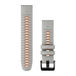 GARMIN Quickfit 22mm Watch Band Mixte Fog Grey Ember Orange