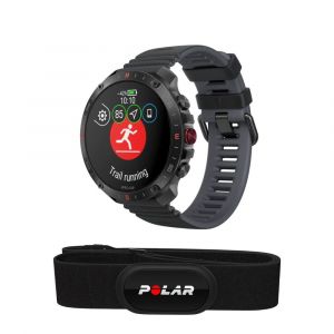 POLAR Grit X2 Pro Noir avec Ceinture H10 - Montre de Trail et de Running Haut de Gamme