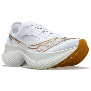 SAUCONY Endorphin Elite Blanche et Or pour Homme