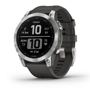 Garmin fenix 7 Silver avec Bracelet gris