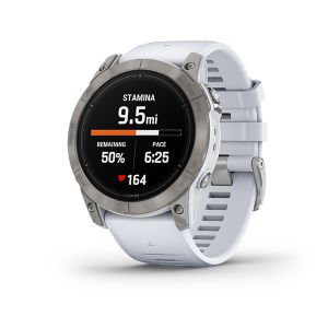 GARMIN Epix Pro Sapphire 51mm  Silver avec bracelet blanc 