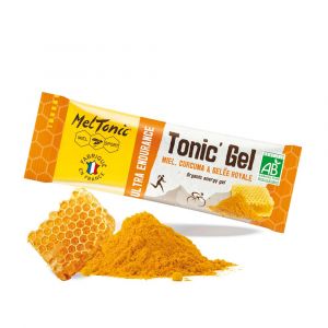 Gel énergétique BIO de l'effort Meltonic Tonic'Gel Ultra Endurance Miel-Curcuma-Gelée Royale en stick de 20g | 089935_1