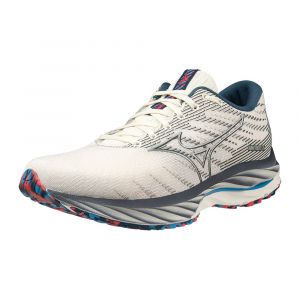 MIZUNO WAVE RIDER 26 Blanche et Grise pour femme