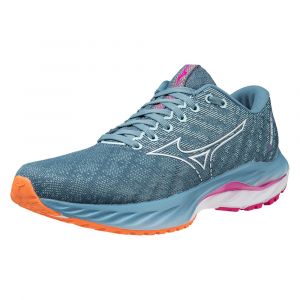 MIZUNO WAVE INSPIRE 19 Bleue Blanche et Violette pour femme