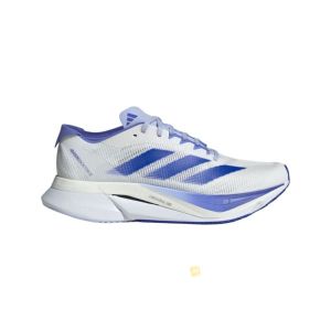 ADIDAS ADIZERO BOSTON 12 W Blanc Bleu pour Femme