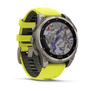 GARMIN FĒNIX 8 47mm  SAPPHIRE SOLAR  GRAPHITE - JAUNE NOIR