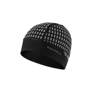 RonHill Bonnet Afterhours Noir et Blanc Unisexe - Bonnet de running Unisexe