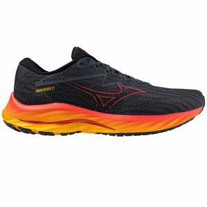 MIZUNO WAVE RIDER 27 Noir/orange/jaune pour Homme