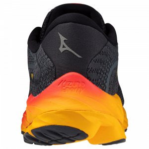 MIZUNO WAVE RIDER 27 Noir/orange/jaune pour Homme