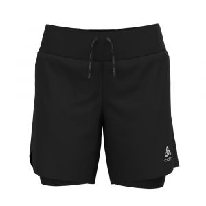 ODLO Short 2 en1 X-ALP TRAIL 6 INCH Femme BLACK - 323451-15000