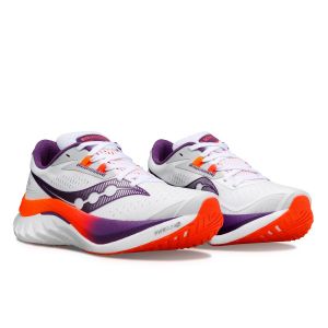 SAUCONY ENDORPHIN SPEED 4 Blanche Violette et Orange pour Femme