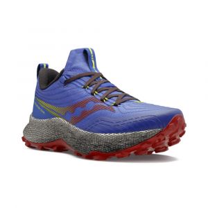 SAUCONY ENDORPHIN TRAIL Bleue et Rouge pour homme