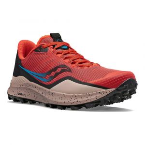 Saucony Peregrine 12 Rouge Noire et Grise pour Homme