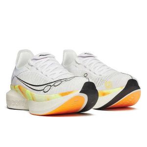 SAUCONY ENDORPHIN ELITE 2 Blanc Orange Mixte 