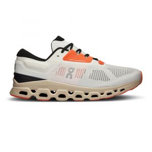 On Running Cloudstratus Blanche et Orange pour Femme