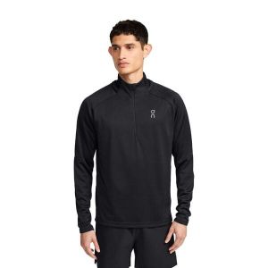 ON RUNNING Climate Manches longues 1/2 zip Noir pour Homme