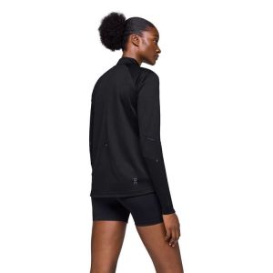 ON RUNNING Climate Manches longues 1/2 zip noir pour Femme