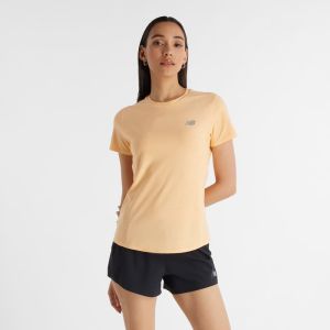 NEW BALANCE Tee-Shirt  JACQUARD SLIM Sable pour Femme