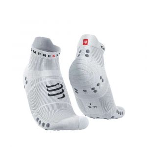 Compressport Pro Racing Socks V4.0 Run Low Blanche et Grise