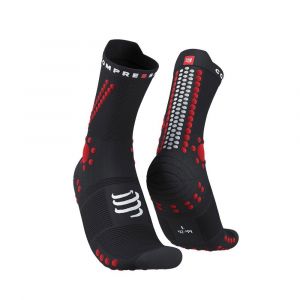 Compressport Pro Racing Socks V4.0 Trail Noire et Rouge