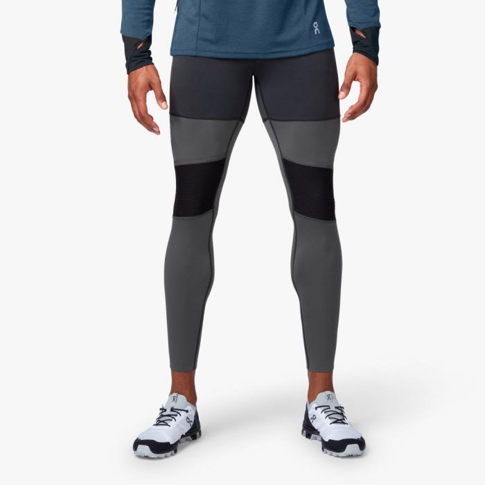 Textile running On Homme  Legging de course On Tights Long Black