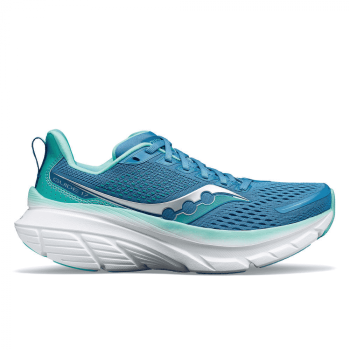 SAUCONY GUIDE 17 Bleu Vert pour Femme