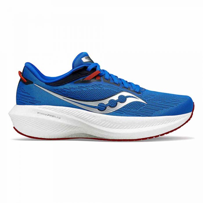 Chaussure de running Saucony Triumps 21 Bleue et Rouge pour Homme