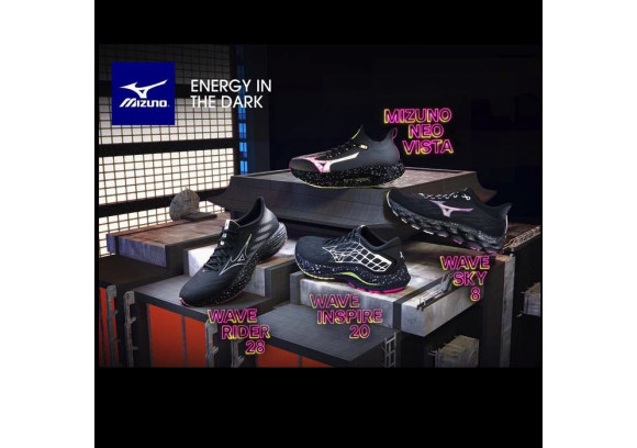 ÉVOLUEZ DES TÉNÈBRES VERS LA CLARTÉ AVEC LA GAMME ENERGY IN THE DARK DE MIZUNO !